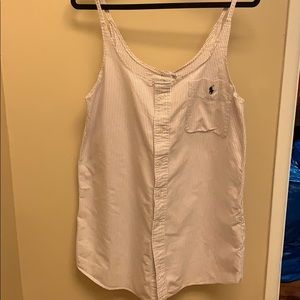 Urban renewal pink stripe polo dress